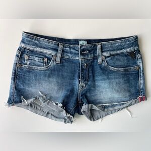 Replay Distressed Blue Jean Shorts
